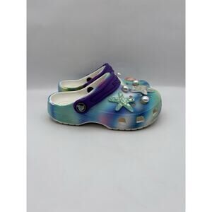 Crocs Tie Dye Rainbow Girls Clogs Size 11 C